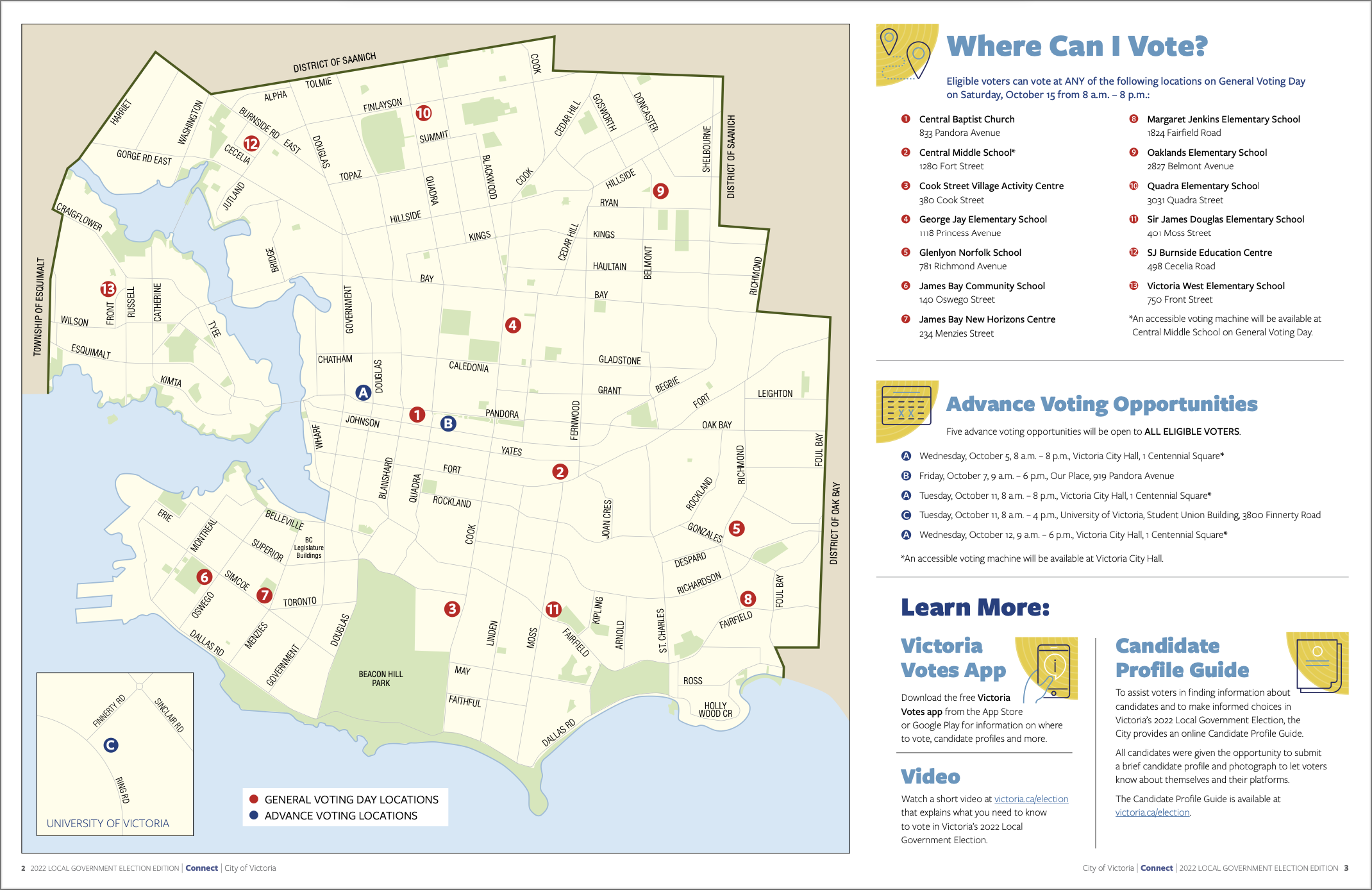 Victoria Voting Locations Map